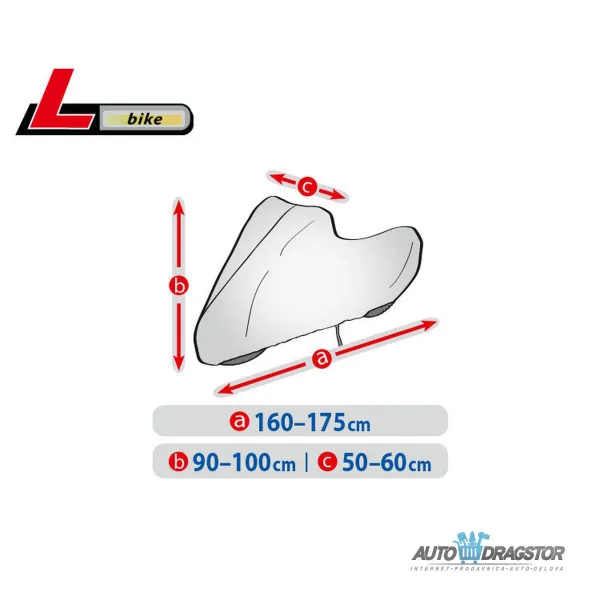 CERADA ZA BICIKLE VODONEPROPUSNA veličina L (160-175CM) 