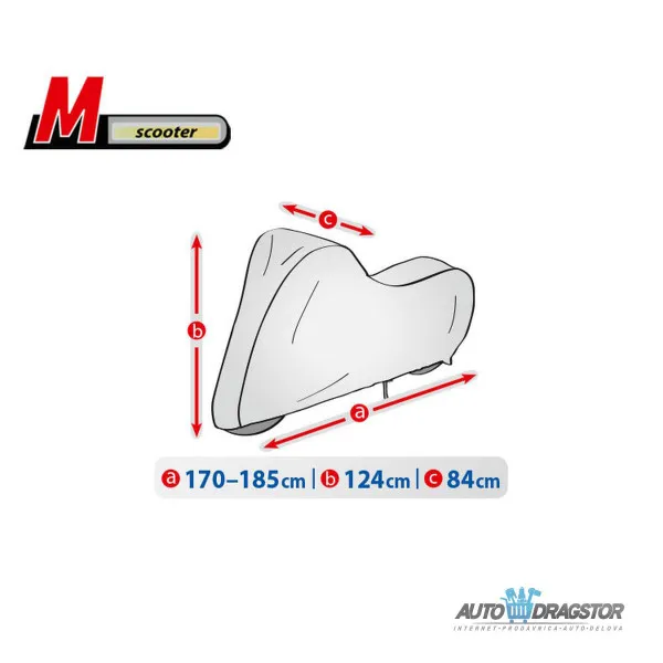 CERADA ZA SKUTER VODONEPROPUSNA veličina .M D 170-185/V 124/Š 84 
