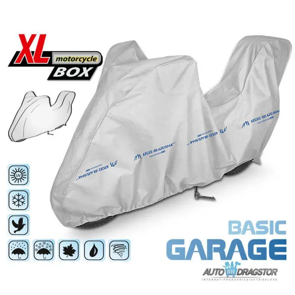 CERADA ZA MOTOR veličina  XL D 240/265/V 135/Š 107CM ZA MODEL SA ZADNJIM KOFEROM 