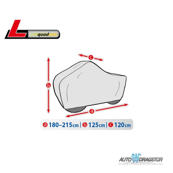 CERADA ZA QUAD veličina .L D 180-215/V 125/Š 120CM 