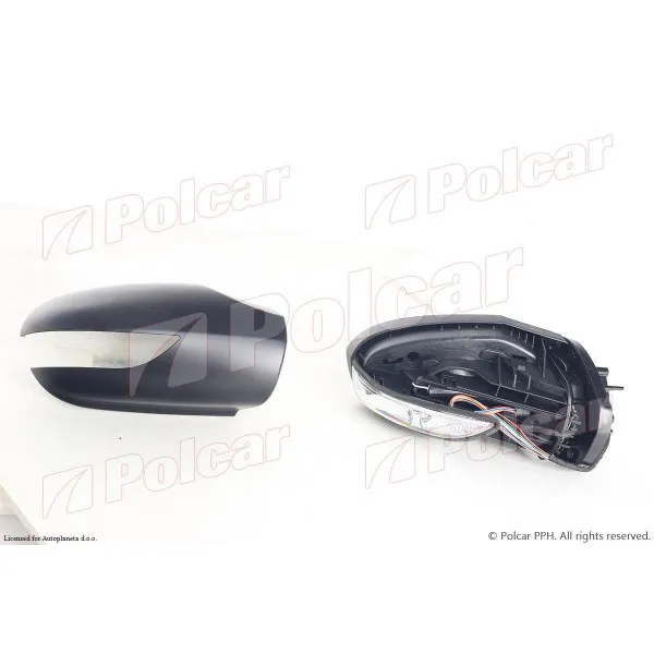 Retrovizor na vratima MERCEDES A-KLASSE (W169), 04-12; B-KLASSE (W245), 05-11; 