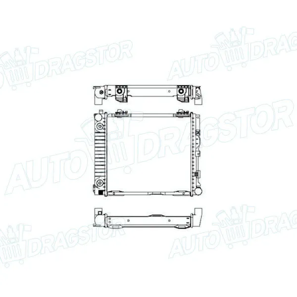 Hladnjak MERCEDES W124/E-KLASSE, 84-96; 