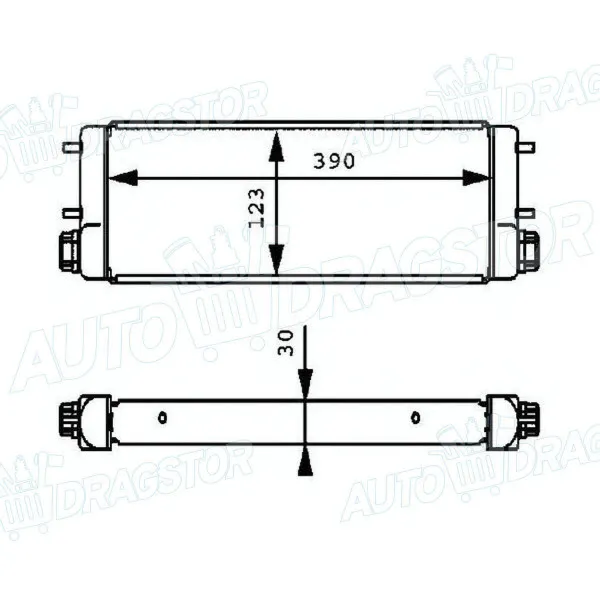 Hladnjak ulja MERCEDES CL-KLASSE (C140), 92-99; G-KLASSE (W461/W463), 92-18; S-KLASSE (W140), 91-98; W124/E-KLASSE, 84-96; 
