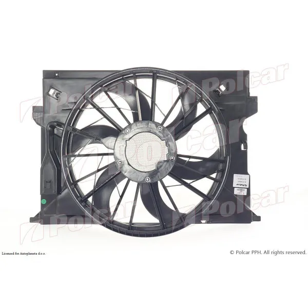 Ventilator hladnjaka sa nosačem MERCEDES CLS-KLASSE (C219), 04-10; E-KLASSE (W211), 02-09; 
