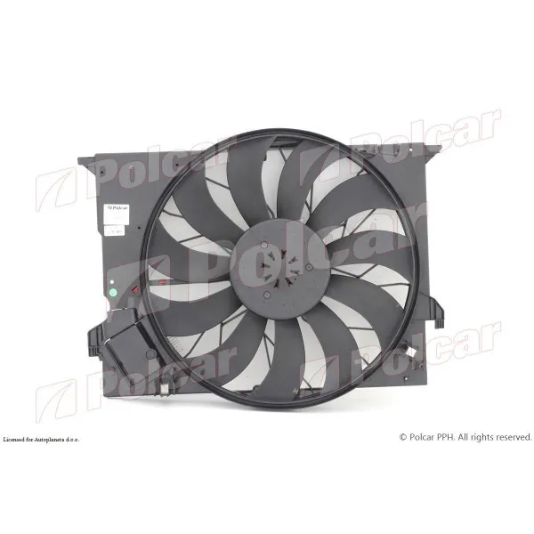 Ventilator hladnjaka sa nosačem MERCEDES CL-KLASSE (C216), 06-14; CLS-KLASSE (C219), 04-10; E-KLASSE (W211), 02-09; S-KLASSE (W221), 05-13; 