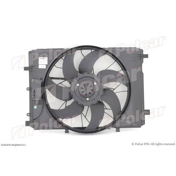 Ventilator hladnjaka sa nosačem MERCEDES C-KLASSE (W204), 07-14; E-KLASSE (W212), 09-16; E-KLASSE COUPE (C207), 09-; 
