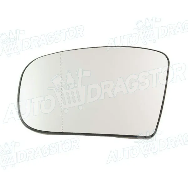 Staklo retrovizora sa nosačem MERCEDES CL-KLASSE (C215), 99-06; S-KLASSE (W220), 98-05; 