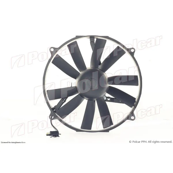 Ventilator hladnjaka sa nosačem MERCEDES S-KLASSE (W126), 79-91; SL-KLASSE (R129), 89-01; W124/E-KLASSE, 84-96; 