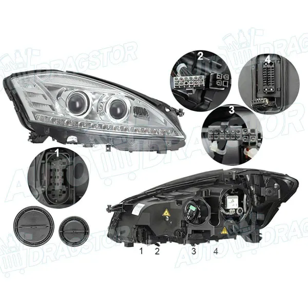 Far MERCEDES S-KLASSE (W221), 05-13; 