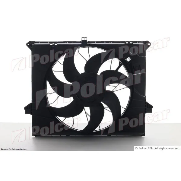 Ventilator hladnjaka sa nosačem MERCEDES M-KLASSE/ML (W164), 05-12; R-KLASSE (W251), 05-15; 