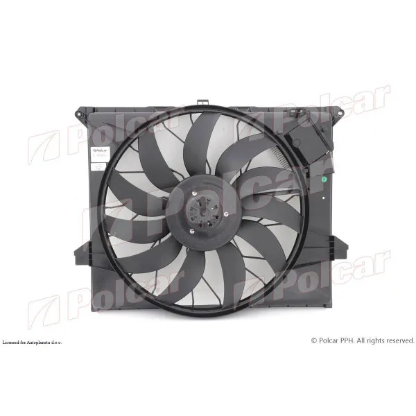 Ventilator hladnjaka sa nosačem MERCEDES GL-KLASSE (X164), 06-12; M-KLASSE/ML (W164), 05-12; R-KLASSE (W251), 05-15; 