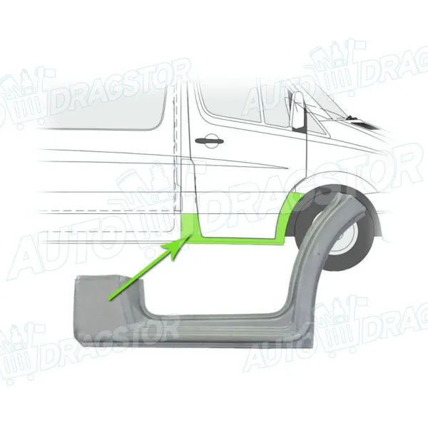 Sajtna/prag VOLKSWAGEN CRAFTER (2E), 05-17; 