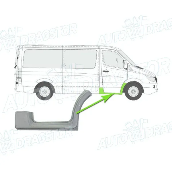 Sajtna/prag VOLKSWAGEN CRAFTER (2E), 05-17; 