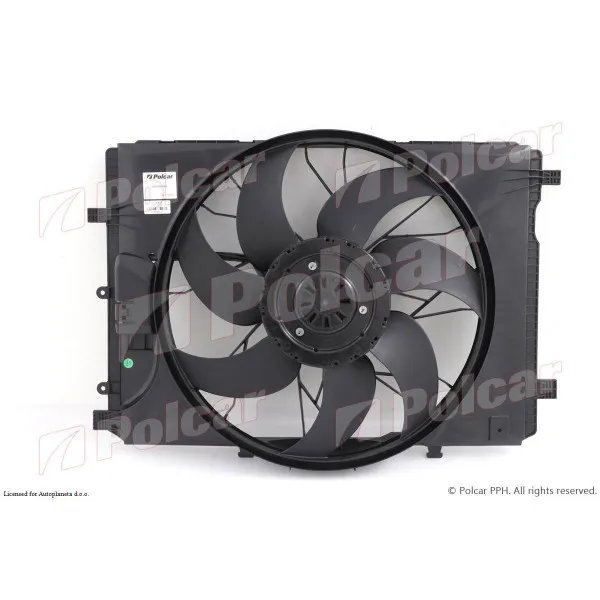 Ventilator hladnjaka sa nosačem MERCEDES C-KLASSE (W204), 07-14; C-KLASSE COUPE (C204), 11-15; E-KLASSE (W212), 09-16; E-KLASSE COUPE (C207), 09-; GLK-KLASSE ( 