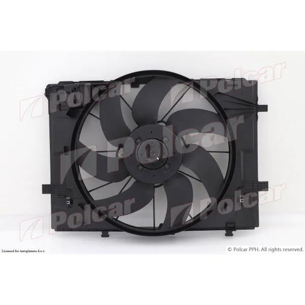 Ventilator hladnjaka sa nosačem MERCEDES C-KLASSE (W205), 14-; E-KLASSE (W213/C238), 16-; GLC-KLASSE (X253), 15-; 