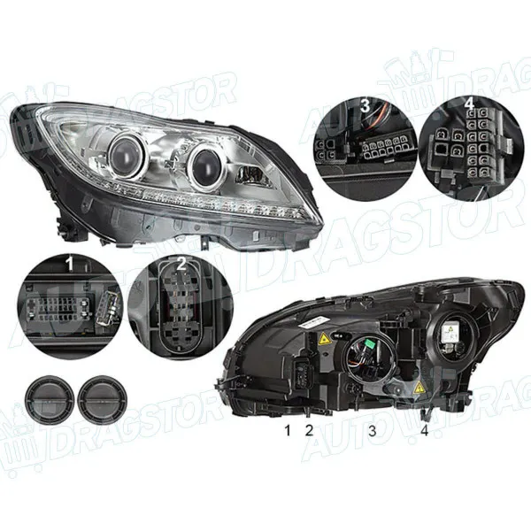 Far MERCEDES CL-KLASSE (C216), 06-14; 