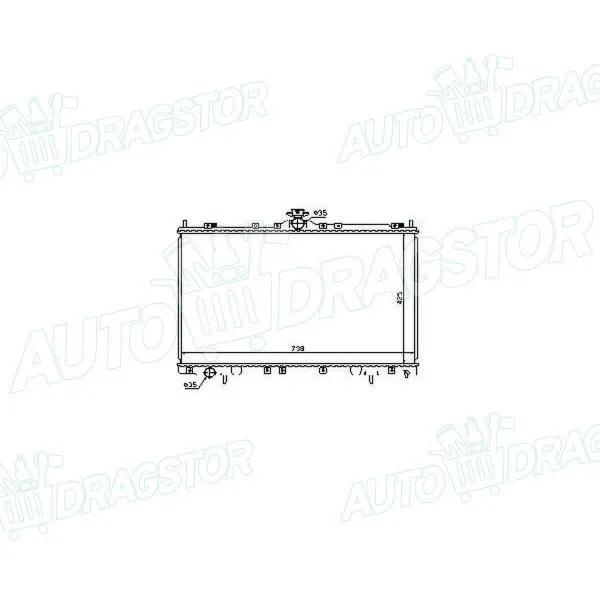 Hladnjak MITSUBISHI GRANDIS (NAOW), 04-11; 