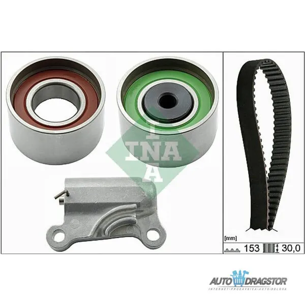 Zupčasti kaiš komplet MAZDA 6 (GG/GY), 02-08; MPV (LW), 99-06; 