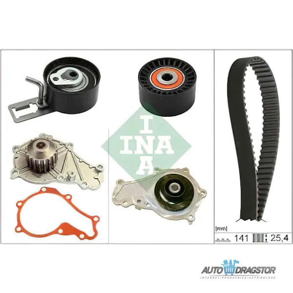 Set zupčastog kaiša sa vodenom pumpom CITROËN, FORD, MAZDA, PEUGEOT, VOLVO 