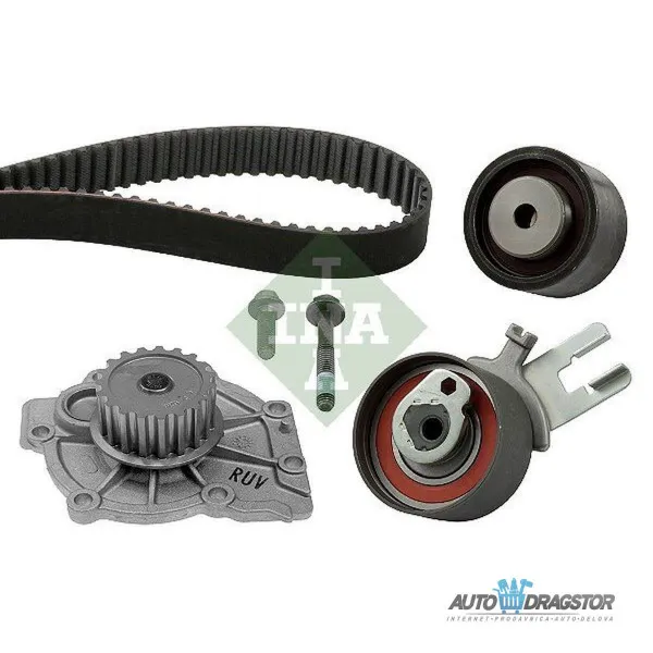 Set zupčastog kaiša sa vodenom pumpom VOLVO C30, 06-13; C70, 06-13; S40 (MS), 04-12; S60 (RS), 00-09; S60, 10-19; S80 (AS), 06-16; S80 (TS/XT), 98-06; V40, 12 