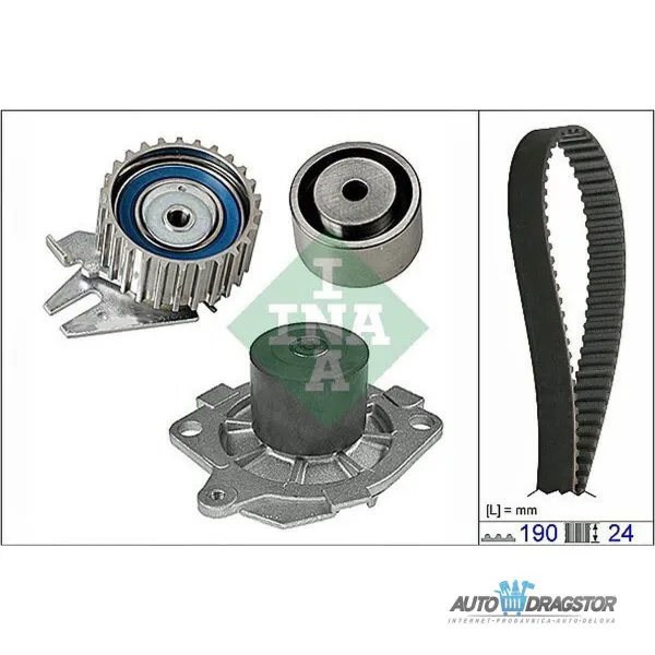 Set zupčastog kaiša sa vodenom pumpom ALFA ROMEO, FIAT, LANCIA 