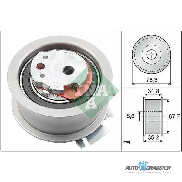 Španer (zatezač kaiša) AUDI, CHRYSLER, DODGE, JEEP, MITSUBISHI, SEAT, SKODA, VOLKSWAGEN 