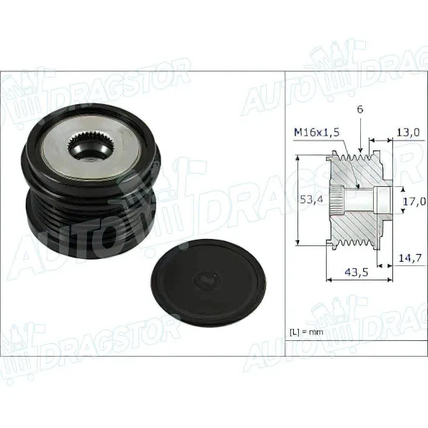 Remenica alternatora FORD, MAZDA, VOLVO 