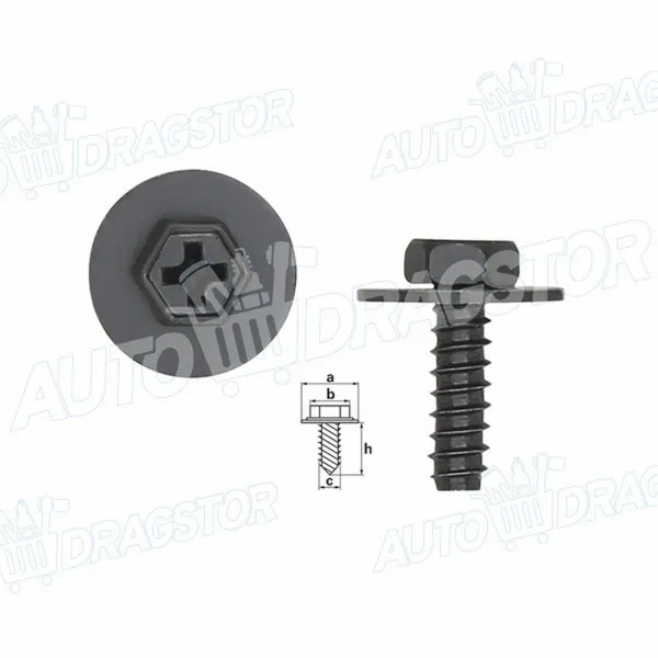 Specijalni šraf MAZDA 2 (DE), 07-14; 3 (BK), 03-09; 3 (BL), 09-13; 3 (BM), 13-; 5 (CR), 05-10; 5 (CW), 10-; 6 (GG/GY), 02-08; 6 (GJ), 12-; 626 (GF/GW), 98-02; 