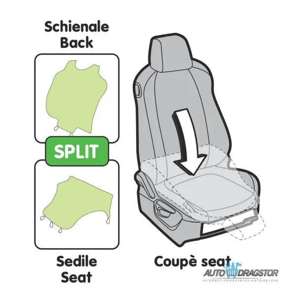 AUTOPRESVLAKE UNIVERZALNE 1KOM CRNE 