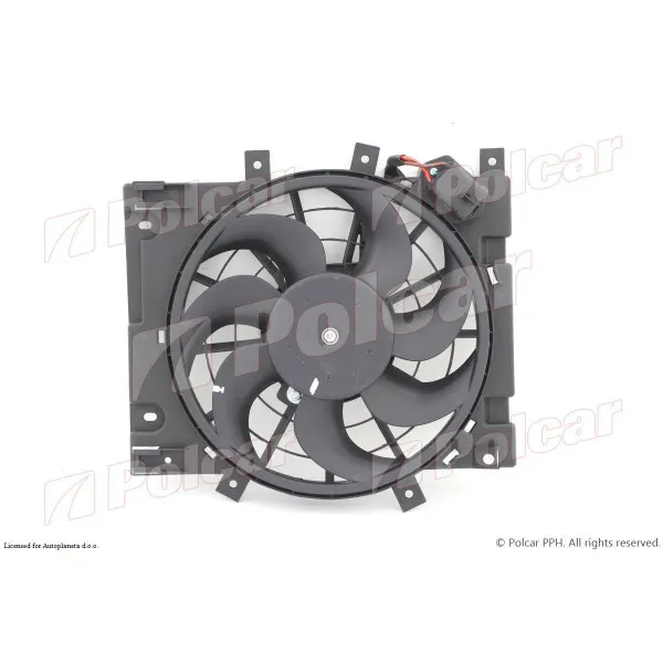 Ventilator hladnjaka sa nosačem OPEL ASTRA H (A04), 03-14; ZAFIRA B (T98), 05-12; 