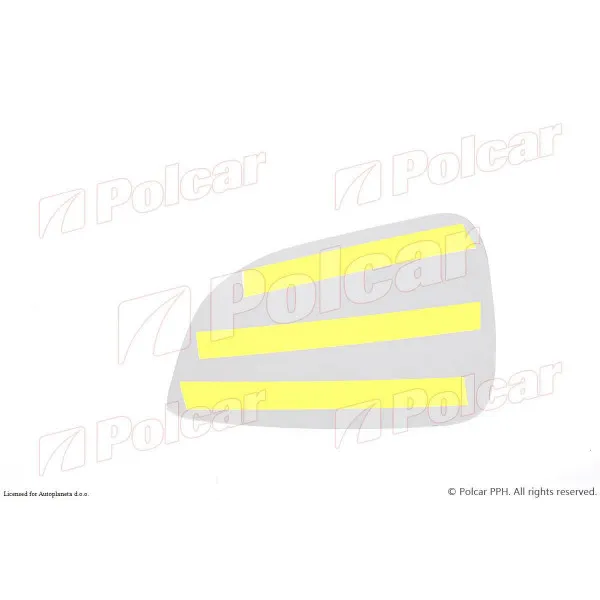 Staklo retrovizora OPEL ASTRA H (A04), 03-14; 