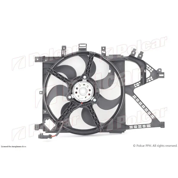 Ventilator hladnjaka sa nosačem OPEL COMBO C, 00-11; CORSA C (X01), 00-06; 