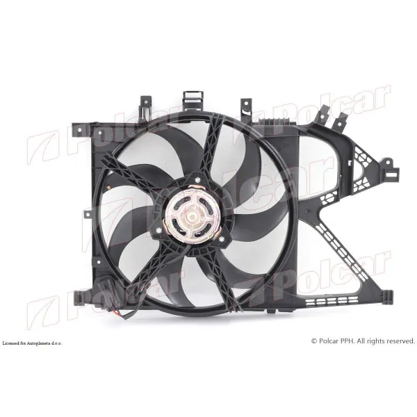 Ventilator hladnjaka sa nosačem OPEL COMBO C, 00-11; CORSA C (X01), 00-06; 