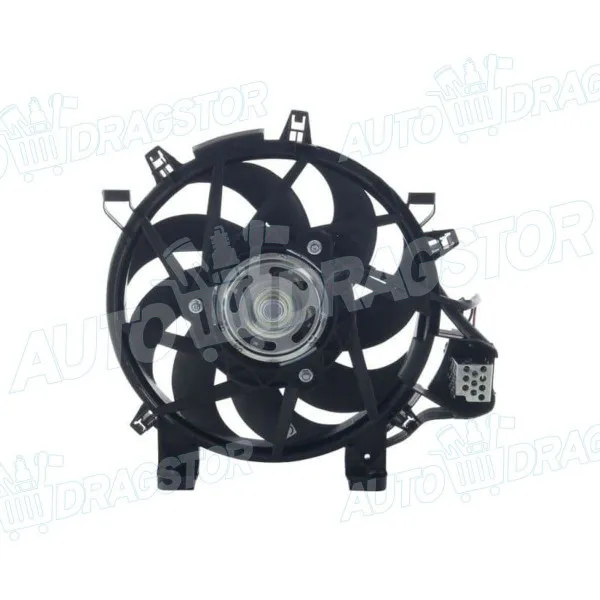 Ventilator hladnjaka sa nosačem OPEL COMBO C, 00-11; CORSA C (X01), 00-06; TIGRA (X04), 04-09; 