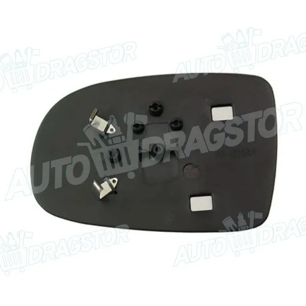 Staklo retrovizora sa nosačem OPEL COMBO C, 00-11; CORSA C (X01), 00-06; TIGRA (X04), 04-09; 