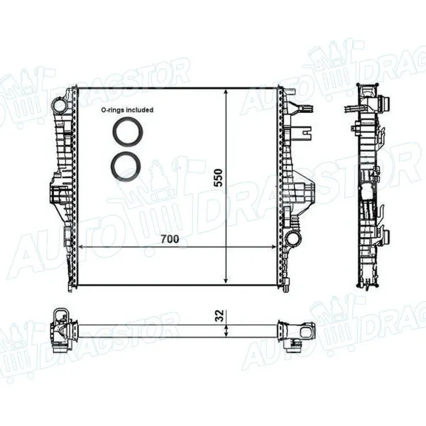 Hladnjak PORSCHE, VOLKSWAGEN 