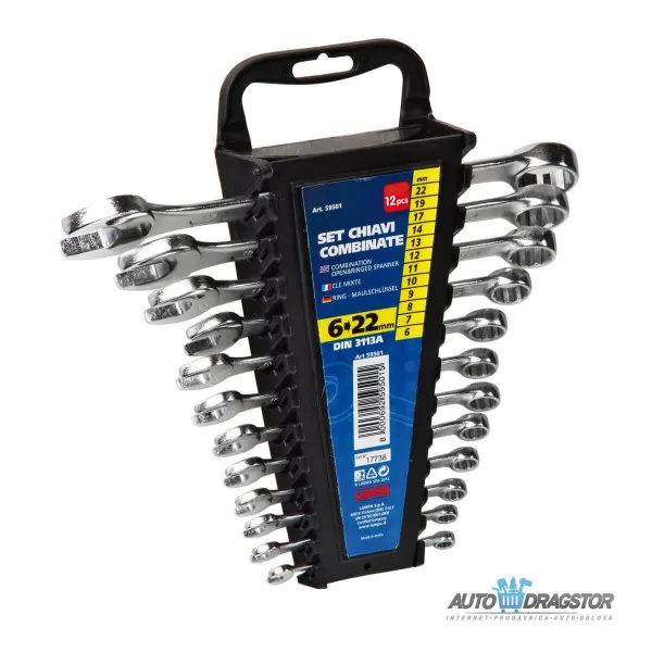 SET VILJUŠKASTO/OKASTIH KLJUČEVA 12KOM 6-22MM 