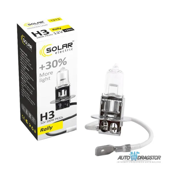 SIJALICA 12V H3 100W PK 22S +30% VIŠE SVETLA 