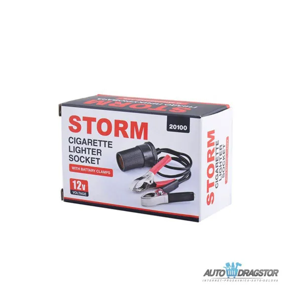 AUTO UPALJAČ ADAPTER SA 2 KROKODIL ŠTIPALJKE 