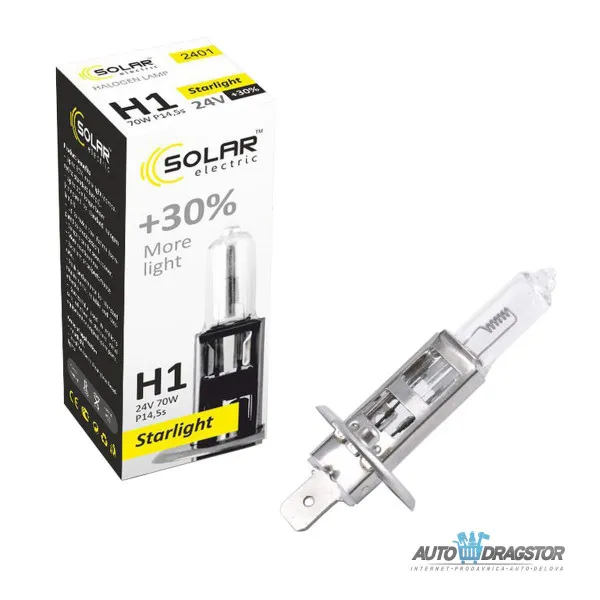 SIJALICA 24V H1 55W P14,5S STARLIGHT +30% VIŠE SVETLA,3700K 