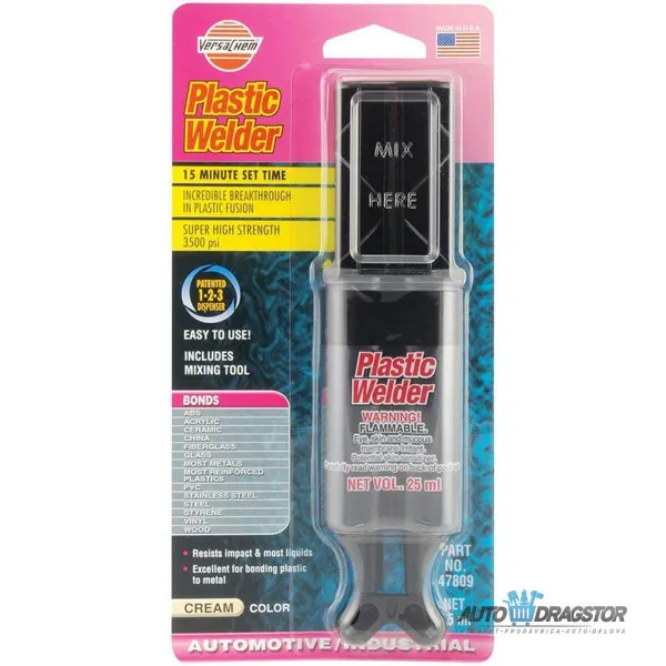 UNIVERZALNI DVOKOMPONETNI LEPAK ZA PLASTIKU 25ml 