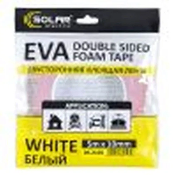 DVOSLOJNA TRAKA 10x5000mm BELA 