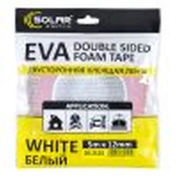 DVOSLOJNA TRAKA 12x5000mm BELA 