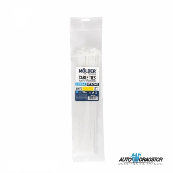 PLASTICNE VEZICE BELE 400/7.6 100KOM 