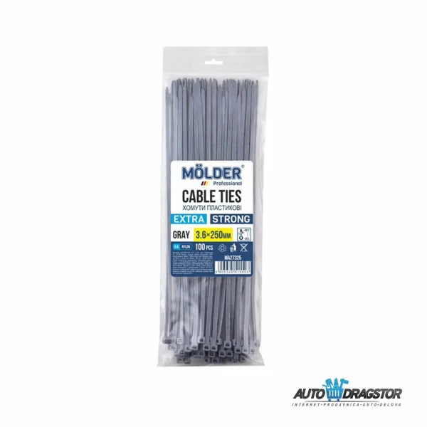 PLASTICNE VEZICE SIVE 250/3.6 100KOM 