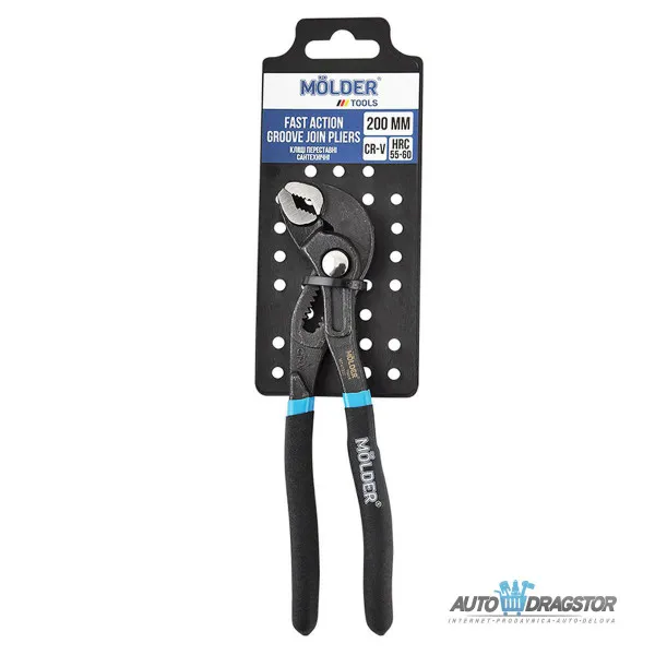 PODESIVA VODOINSTALATERSKA KLEŠTA 200 MM, MAKSIMALNI PREČNIK 34 MM PREMIUM 