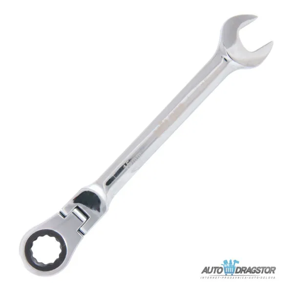 KOMBINOVANI KLJUČ SA ČEGRTALJKOM I ZGLOBOM-BRZI KLJUČ 15MM 