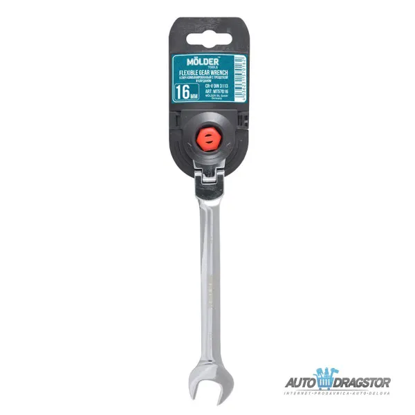 KOMBINOVANI KLJUČ SA ČEGRTALJKOM I ZGLOBOM-BRZI KLJUČ 16MM 