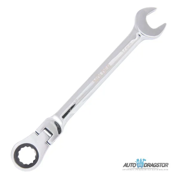 KOMBINOVANI KLJUČ SA ČEGRTALJKOM I ZGLOBOM-BRZI KLJUČ 17MM 