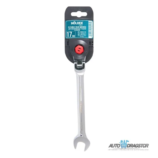 KOMBINOVANI KLJUČ SA ČEGRTALJKOM I ZGLOBOM-BRZI KLJUČ 17MM 